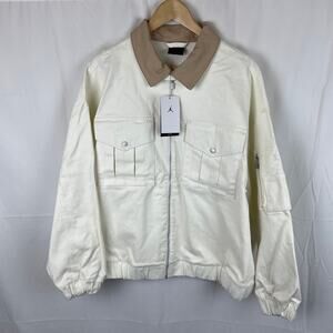 Jordan Renegade Canvas Jacket Full Zip Women's White Air Nike FN5674-133 Size L